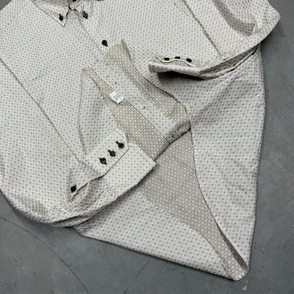 Corneliani Trend Dress Shirt Textured Box Weave Made in Italy 41 16 Large - Picture 9 of 11